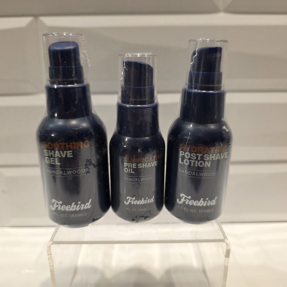 freebird Other - Freebird Pre Shave Oil 1oz Shave Gel‎ 2oz & Sandalwood Moisturizer 1.7oz